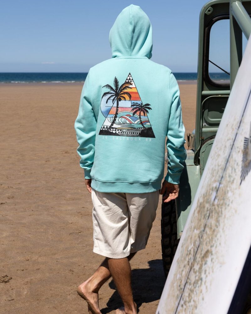 Annaxa Men’s Turquoise Recycled Popover Hoodie