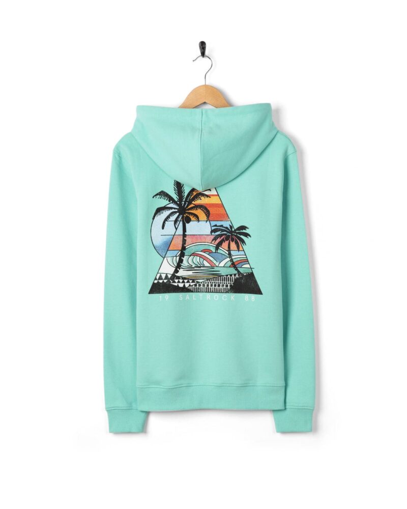 Annaxa Men’s Turquoise Recycled Popover Hoodie - Image 5