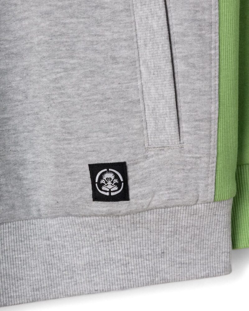 Annaxa Kids’ Grey-Green Recycled Raglan Sweatshirt - Image 3