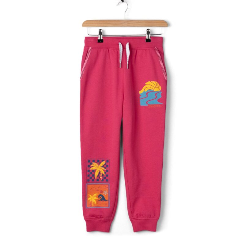 Annaxa Kids’ Pink Casual Cotton Joggers