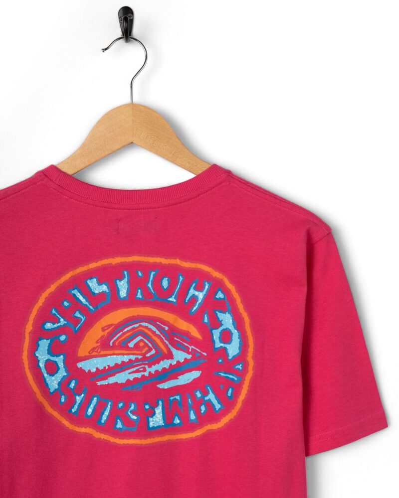 Annaxa Men’s Pink Wave Print Cotton T-Shirt - Image 12