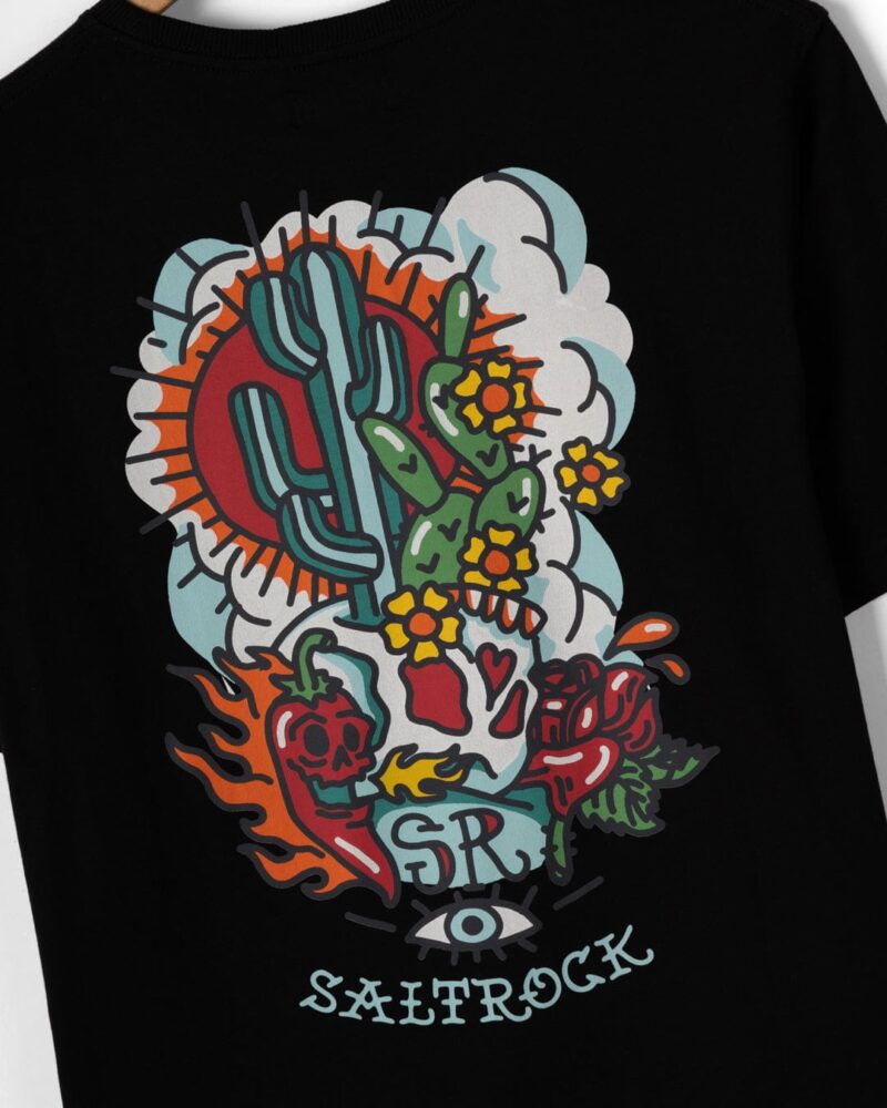 Annaxa Men’s Black Graphic T-Shirt – Casual Cotton Tee - Image 3