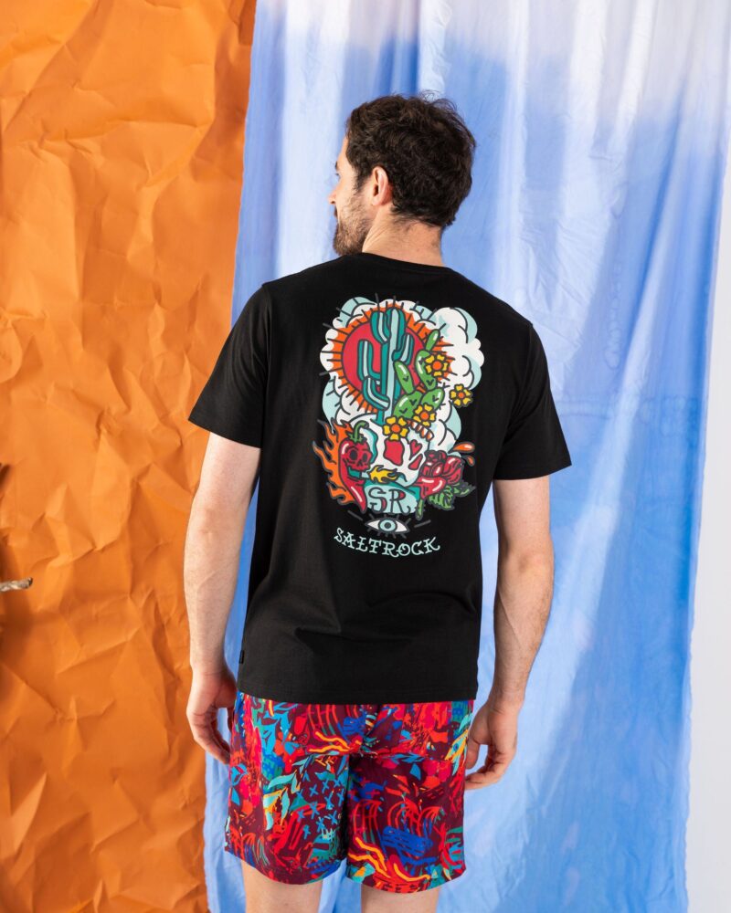 Annaxa Men’s Black Graphic T-Shirt – Casual Cotton Tee - Image 9