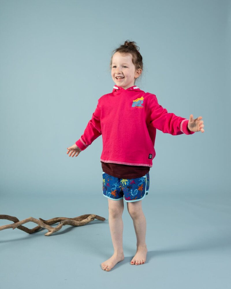 Annaxa Kids’ Pink Cropped Popover Hoodie - Image 8
